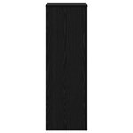 vidaXL Support de Plante Chêne noir 33 x 33 x 100 cm Bois d'ingénierie