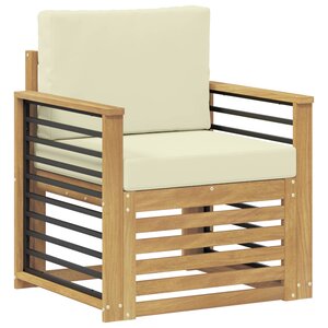 vidaXL Ensemble de canapés d'extérieur Polyester Blanc