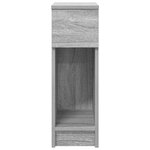 vidaXL Table de chevet avec tiroir sonoma gris 20x36x60 cm