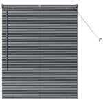 vidaXL Store de Fenêtre Gris foncé 105 x 130 cm Aluminium