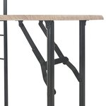 vidaXL Ensemble à dîner pliant 3 Pièces et étagère de rangement MDF acier