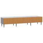 vidaXL Meuble TV Sonoma gris 147 x 34 5 x 32 cm Bois d'ingénierie