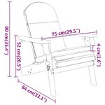 vidaXL Ensemble de salon de jardin Adirondack 4 Pièces bois acacia solide