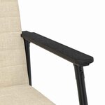 vidaXL fauteuil Crème 59 x 75 x 78 cm tissu