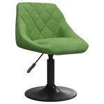vidaXL Chaise de salle à manger Vert clair Velours