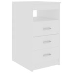vidaXL Bureau Blanc 140x50x76 cm Bois d’ingénierie