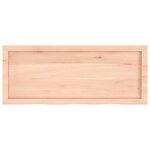 vidaXL Étagère murale 100x40x(2-4) cm bois de chêne massif non traité