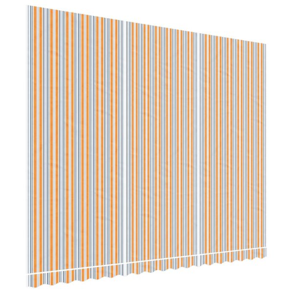 vidaXL Tissu de remplacement pour auvent rayures multicolores 4 5x3 5m
