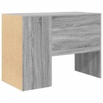 vidaXL Bureau Gris Sonoma 102 x 50 x 75 cm Bois d'ingénierie