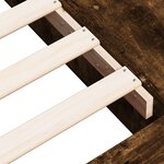 vidaXL Cadre de lit sans matelas chêne fumé 75x190 cm