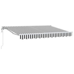 vidaXL Cadre d'auvent Anthracite et blanc 350 x 200 cm