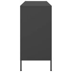 vidaXL Buffet noir 100 5x39x79 cm acier