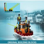 Mould King 10135 - Ensemble de construction de bateau de pêche