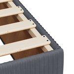vidaXL Sommier à lattes de lit et matelas Gris foncé 160x200cm Velours