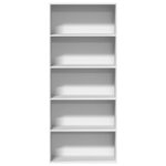 vidaXL Bibliothèque blanc 80x30x189 cm bois d'ingénierie