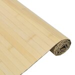 vidaXL Tapis rectangulaire naturel clair 60x400 cm bambou
