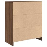 vidaXL Buffet avec tiroir chêne brun 71x35x84 cm bois d'ingénierie
