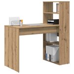 vidaXL Bureau Chêne artisanal 113 x 54 x 120 cm Bois d'ingénierie