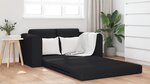vidaXL Canapé Lit au Sol 2-en-1 Noir 148x71x83 cm Tissu
