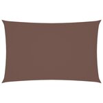 vidaXL Voile de parasol tissu oxford rectangulaire 2x5 m marron