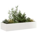 vidaXL Jardinière 200x80x40 cm acier inoxydable