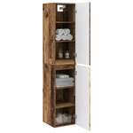 vidaXL Cabinet de Salle de Bain Mural Bois ancien 33 x 34 5 x 160 cm