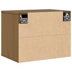 vidaXL Armoire murale Marron miel 45x30x35 cm Bois de pin massif