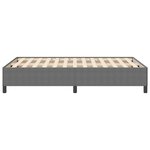 vidaXL Cadre de lit Gris clair 140 x 190 cm Tissu en velours côtelé