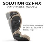 Siège auto Gold Solution G2 I-FIX 3-12 ans - Groupe 2/3 - 100-150 cm Fog Grey - gris clair