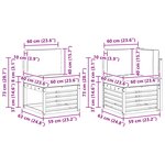 vidaXL Ensemble de canapés d'extérieur 7 pc Blanc et gris clair