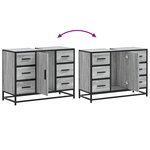 vidaXL Armoire lavabo de salle de bain sonoma gris bois d'ingénierie