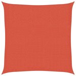 vidaXL Voile d'ombrage 160 g/m² Terre cuite 3x3 m PEHD