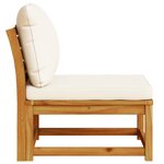 vidaXL Salon de jardin avec coussins bois massif d'acacia