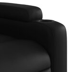 vidaXL Fauteuil inclinable électrique Noir Similicuir