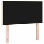 vidaXL Tête de lit avec tête de lit Crème 80 cm Cuir synthétique