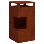 vidaXL Braise Marron 50 x 50 x 100 cm Acier