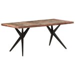 vidaXL Table à manger 180x90x76 cm Bois de récupération massif