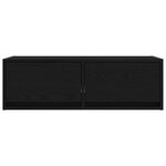 vidaXL Meuble TV chêne noir 80x31x25 5 cm bois d'ingénierie