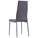 vidaXL Mobilier de salle à manger 5 Pièces Gris