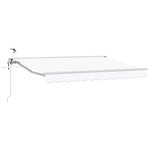 vidaXL Auvent rétractable électrique Blanc 3 x 2 5 m