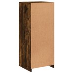 vidaXL Buffet avec lumières LED chêne fumé 41x37x100 cm