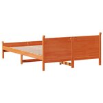 vidaXL Cadre de lit sans matelas cire marron 120x190cm bois pin massif
