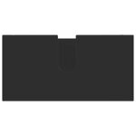 vidaXL Ensemble de mobilier de salle de bain avec tiroir 3 Pièces Noir