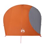 vidaXL Tente de camping à dôme 4 personnes orange imperméable