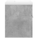 vidaXL Ensemble de meubles de salle de bain 2 Pièces gris béton
