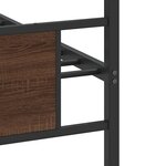 vidaXL Cadre de lit sans matelas chêne marron 90x200cm bois ingénierie