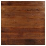 vidaXL Dessus de table 70x70x2 5 cm carré bois massif de récupération