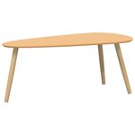 vidaXL Ensemble de tables basses 2 Pièces Bois de pin massif Marron
