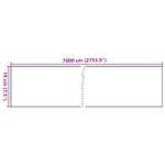 vidaXL Écran d'intimité de jardin PVC 70 x 0 19 m Gris clair