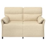 vidaXL Canapé 100  polyester  cadre en métal  MDF  Contreplaqué